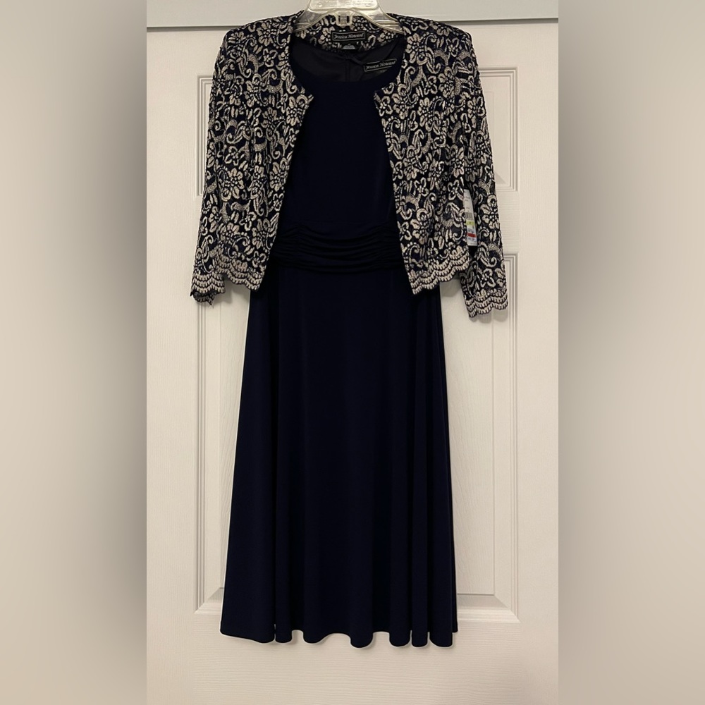 NWT Jessica Howard 2-Piece Navy Dress Size 4P